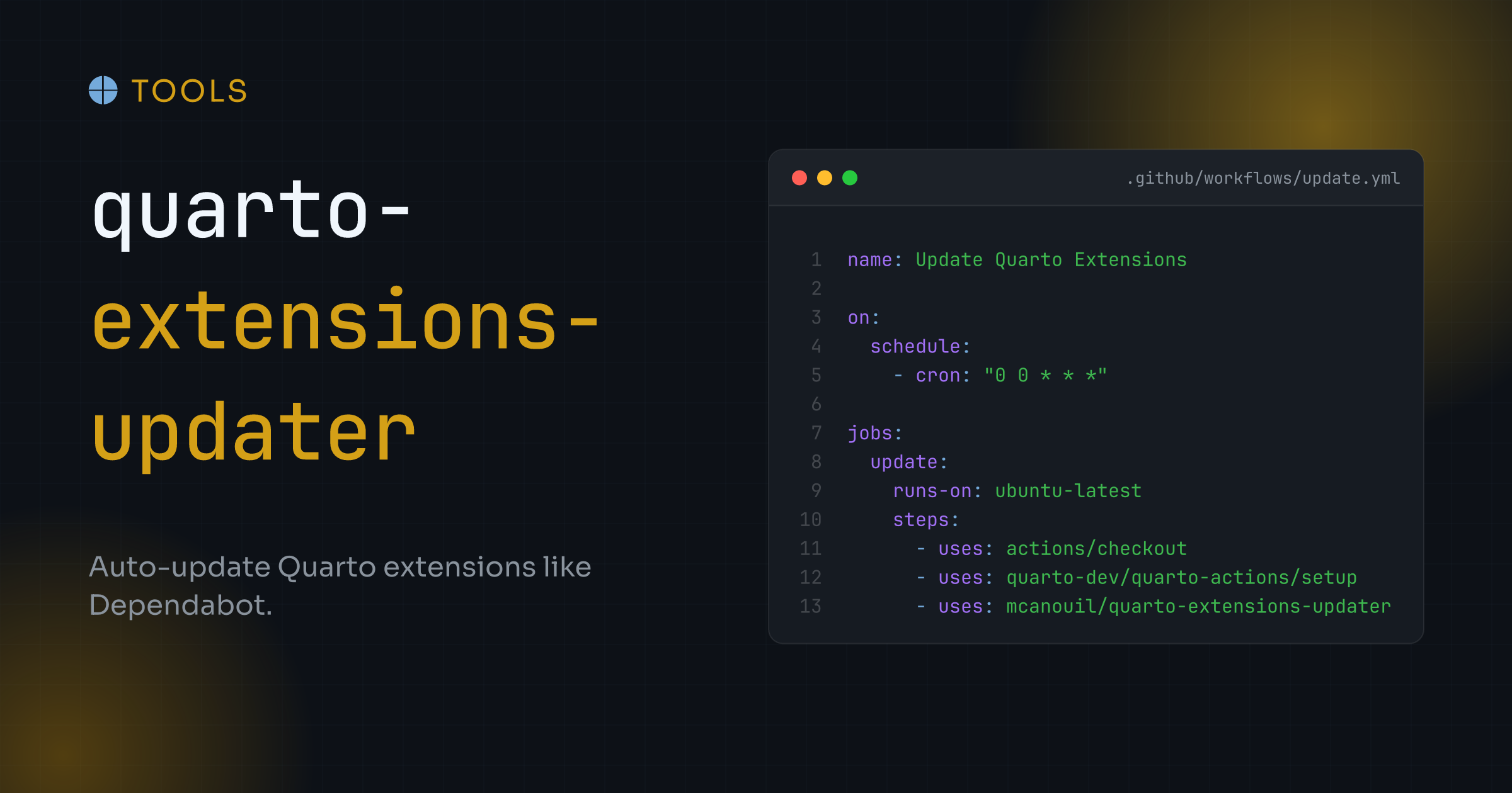 Quarto Extensions Updater (GitHub Action)