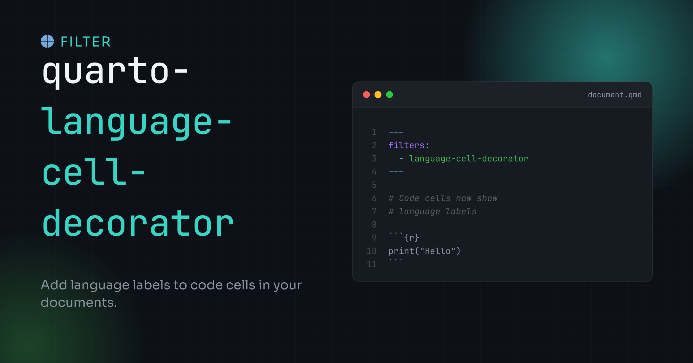 Language Cell Decorator